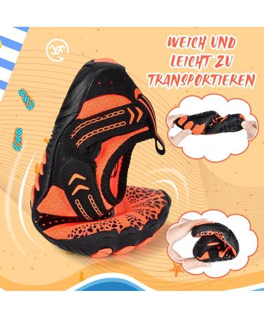 Ieilulu Children's Bathing Shoes - Velcro Water & Swimming Shoes for Girls - 28 EU Orange - Buy Online on GoSupps.com