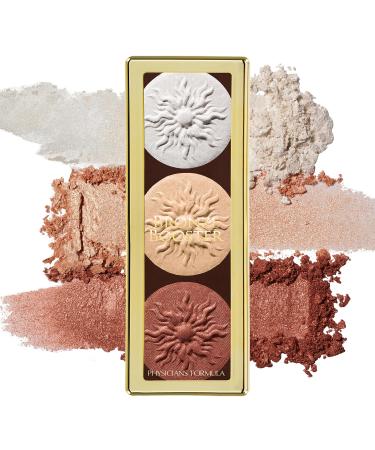 Physicians Formula Highlighter & Contour Powder Palette Shimmer Strobing -Fragrance Free Paraben Free Gluten Free Dermatologist Tested