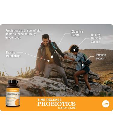 NatureWise Time Release Probiotics - Daily Care 60 Caplets for Digestive Health - Buy Online on GoSupps.com