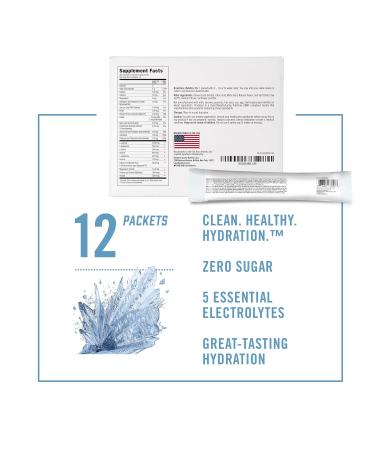 BioSteel Zero Sugar Hydration Mix - 5 Essential Electrolytes White Freeze Flavor | 12 Single Serving Packets - International Shipping Available - Buy Online on GoSupps.com