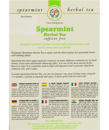 Palanquin's Spearmint Herbal Tea 40 Tea Bags - Buy Online on GoSupps.com