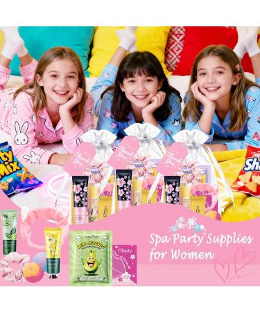55Pcs Spa Party Supplies for Girls Sleepover Party Supplies for Women Party Favors Skincare Fruit Face Masks Lip Masks Eye Patches Hand Cream Lip Balm Thank You Gifts Spa Birthday Slumber Party 55 Pcs - Buy Online on GoSupps.com
