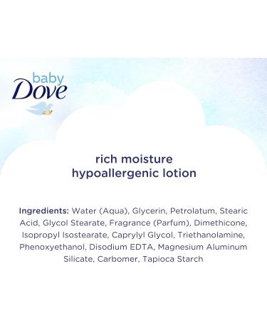 Baby Dove Sensitive Skin Care Body Lotion - 20 fl oz - 24-Hour Moisturizer - Gentle Formula for Delicate Baby Skin - Buy Online on GoSupps.com