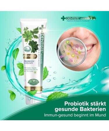 Dentiste Plus White Premium Toothpaste - Whitening Toothpaste with 14 Herbs Xylitol & Probiotics - Ayurvedic Formula for Healthy Gums & Tooth Enamel - Buy Online on GoSupps.com
