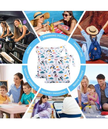 Darryy Naspocket Kindergarten Wetbag Set | Waterproof Washable Diaper Bag & Cloth Diapers | Panda Design for Kids - Buy Online on GoSupps.com