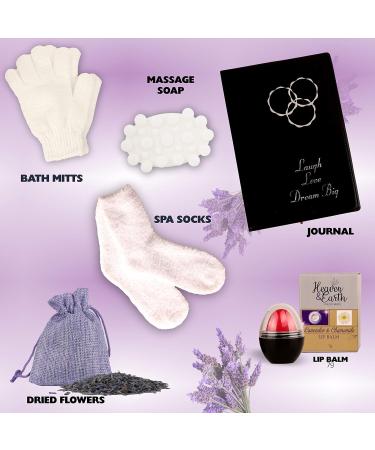 Luxury Mother's Day Gift Basket - Lavender Pampering Spa Set for Relaxation & Self-Care | All-Inclusive Meditation Gifts for Her - Buy Online on GoSupps.com