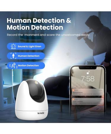 1080P Pet Camera with Night Vision, 2-Way Audio, Motion Detection | WiFi Indoor Security Camera with Smart Tracking & Alexa Compatibility - Buy Online on GoSupps.com
