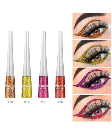 FREEORR 16 Colors Glitter Eyeliner Collection - Waterproof High Pigmented Metallic Shimmer Eyeliner Kit for Party & Festival Makeup - Buy Online on GoSupps.com