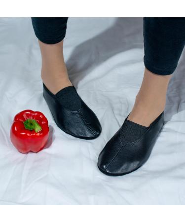 Buy Lappade Extra Wide Gymnastics & Dance Shoes - Black Leather Sole Size 27 EU | Ideal for Ballet Blocks & Gymnastiums - International Shipping - Buy Online on GoSupps.com