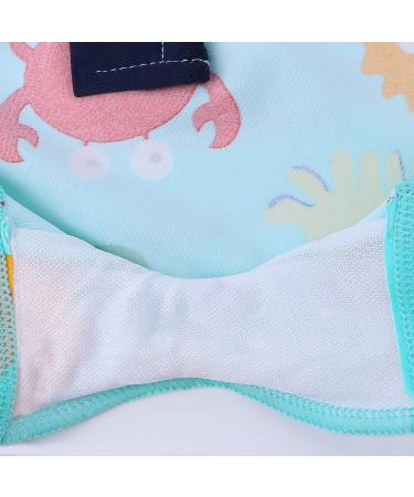HUAANIUE Baby Boys Swimsuit Set with Hat | UPF 50+ Sun Protection Rash Guard | 6M-4Y Sizes | 01 Bluesealife Swimwear - Buy Online on GoSupps.com