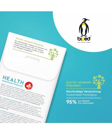 biped HEALTH Heel Pads - 4 Pairs Self-Adhesive Shoe Cushions for Big Shoes & Heel Pain Relief - Breathable Blister Protectors (Champagne/Black) - International Shipping - Buy Online on GoSupps.com