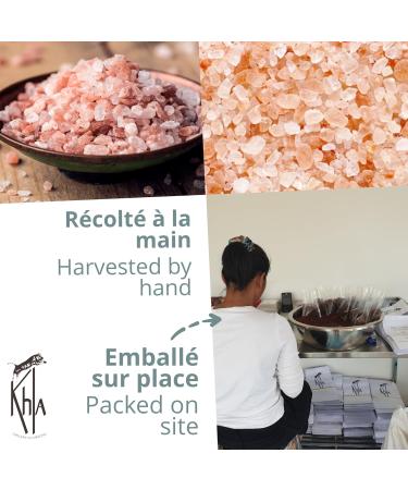 Khla - Himalayan Pink Salt 100 g - Refillable Mill - 100% Natural Salt Crystals - Salt Grains - Cooking Ingredient - Buy Online on GoSupps.com