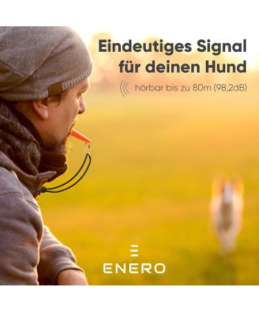 Enero Dog Whistle - Reliable High-Frequency Dog Training Tool | Far-Reaching Volume & Practical Orange Converter - Buy Online on GoSupps.com