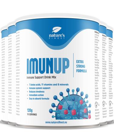 Nature's Finest IMUNUP 120g | Drink Formula | 7 Amino Acids 11 Vitamins & 8 Minerals to Strengthen the Immune System | Sugar Free