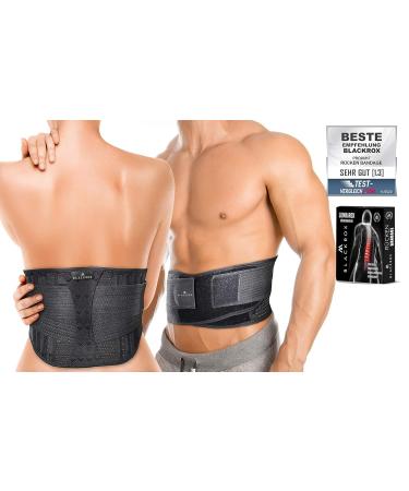 Buy Blackrox Lumbarox Back Bandage for Men & Women - Lumbar Support & Back Belt - Size M Black - Stabilize Your Back Today! - Buy Online on GoSupps.com