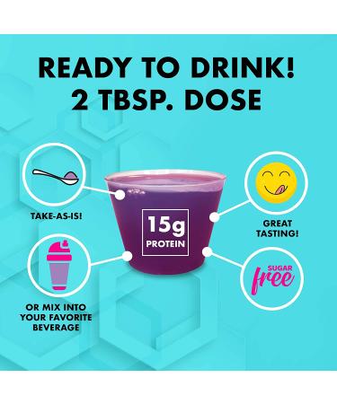 Nutritional Designs Sugar-Free Liquid Collagen & Whey Protein Supplement - Cherry Flavor - Non-GMO Drink for Healthy Skin & Hair - Men & Women - Buy Online on GoSupps.com