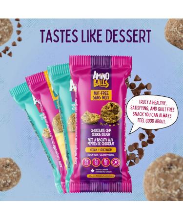 Amino Balls High Protein Balls Variety Pack | 12pcs (3 Box) | Gluten Free Plant Based Vegan Protein Snacks | Perfect for On-the-Go Energy and Satisfying Cravings without the Guilt Variety Pack 3 Boxes (12 each) - Buy Online on GoSupps.com