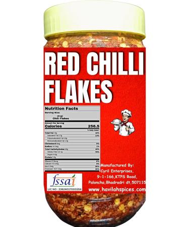 Havilah Chilli Flakes 450 gm - Red Chilli Flakes Lal Mirch Dry Red Chillies Whole Red Mirchi Flakes Chili Flakes 450 g Chilli Flakes 450 gm in Fresh Perfect for Spicing Up Dishes. 1 g (Pack of 1) - Buy Online on GoSupps.com