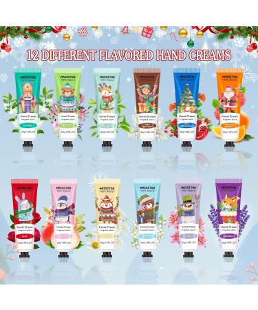NLMWTI Mini Hand Creams 12 Pieces Hand Cream Repairing Hand Cream Moisturizing Hand Cream for Dry Hands and Feet Christmas Valentine's Day Birthday for Mom Girlfriend - Buy Online on GoSupps.com