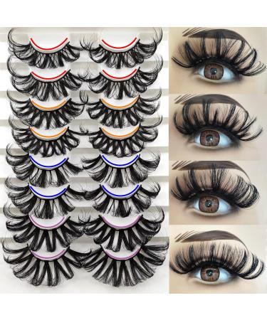 25mm 3D Fluffy Mink Lashes - 8 Pairs of Dramatic Faux Mink Eyelashes for Big Eye Makeup | Heracks - Buy Online on GoSupps.com