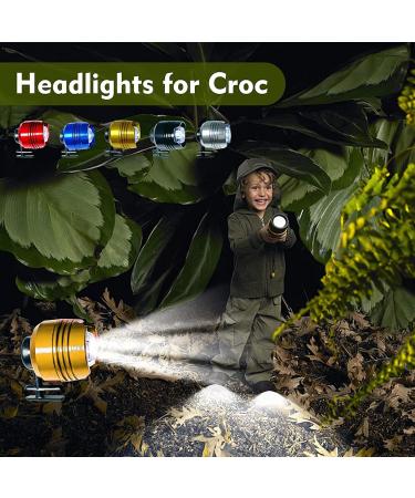 Buy Croc Headlights - 2 PCS Funny Aluminum Alloy Shoe Lights for Croc Shoes - Gold Decor Accessories - Buy Online on GoSupps.com