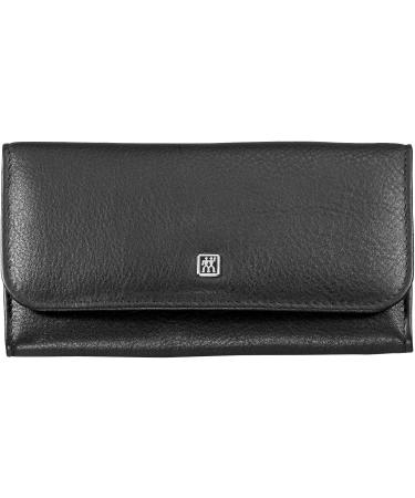 ZWILLING 5-Piece Manicure Set - Premium Nail Care & Pedicure Kit | Black Cowhide with Snap Fastener - Buy Online on GoSupps.com