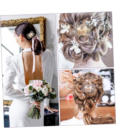 VINTORKY bridal headpiece clips for hair girl headpiece hair comb clip metal hair comb headpiece for wedding decoration flower hair comb bridal hair accessory bride alloy accessories wild - Buy Online on GoSupps.com
