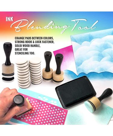 Pixiss Mini Ink Blending Tools 2 Pack with 24 Foam Pads - Stick Blending Tools for Distressing and More - Buy Online on GoSupps.com
