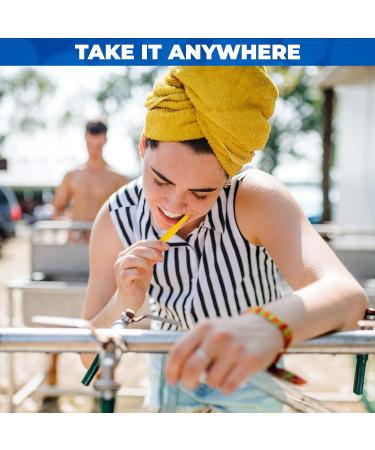 Pruvade 144 Pack Disposable Toothbrushes with Built-In Toothpaste - Individually Wrapped Single-Use Waterless Toothbrushes for Airbnb, Hotel, Camping, Travel - Mint - Soft Bristles - Buy Online on GoSupps.com