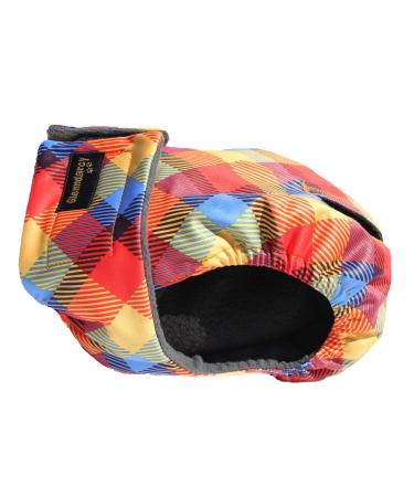 Glenndarcy Female Dog Diapers - Waterproof Fabric (Size Large Pants only Rainbow) Rainbow Large Pants only