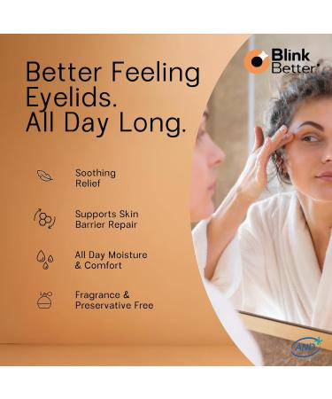 BlinkBetter Restore Eyelid Cream 3% Oat Extract & Ceramide Complex Soothing Hydration & Barrier Support for Dry, Itchy, Red, Sensitive, or Flaky Skin Around the Eyes All-Day Use 1oz - Buy Online on GoSupps.com