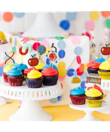 Gyufise 36Pcs Science Cupcake Toppers Science Rocks Cake Picks Baby Shower Kids Astronomy Biology Chemistry Physics Science Theme Cake Decorations for Birthday Party Decoration Supplies Style 2 - Buy Online on GoSupps.com