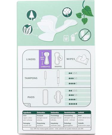 Natracare Natural Panty Liners Tanga - 30 Count - Buy Online on GoSupps.com