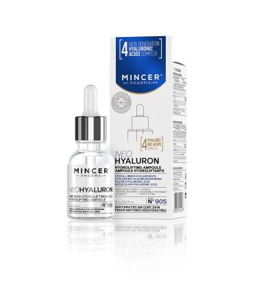 Mincer Pharma Neo Hyaluron Hydrolifting Mositurizing Lifting Toning Ampoule for Dehydrated Mature Skin with Hyaluronic Acid 15 ml