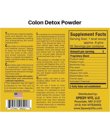Complete Colon Detox & Cleanse Set - 10oz Powder & 60 Veg Tablets | Effective International Shipping - Buy Online on GoSupps.com