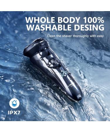 Buy PA188 Electric Shaver for Men - 100% Washable Waterproof Fast Charging Razor with 4D Floating Head & Trimmer | International Shipping Available - Buy Online on GoSupps.com
