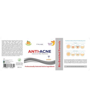 Swedish Nutra Antiacne skin vitamin get rid of acne today - Buy Online on GoSupps.com