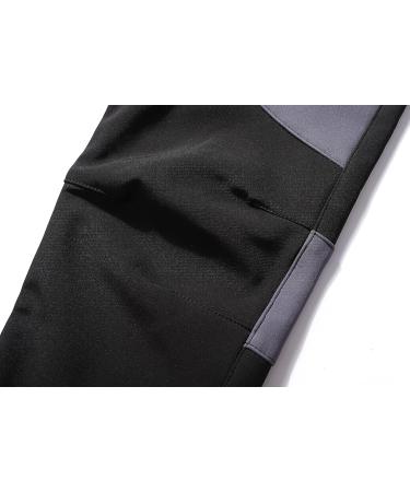 Lelaki Kids Snow Ski Pants Waterproof Outdoor Hiking Pants Warm Fleece Lined Trousers Darkblack 10-12 Years - Buy Online on GoSupps.com