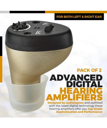 Rechargeable CIC Hearing Aids for Seniors | Almost Invisible Design with Noise Suppression - Buy Online on GoSupps.com