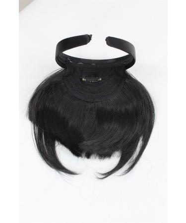 WIG ME UP HA071T-1B Clip-in Bangs with Headband | Natural Effect Black Hair Extensions for Effortless Style - Buy Online on GoSupps.com