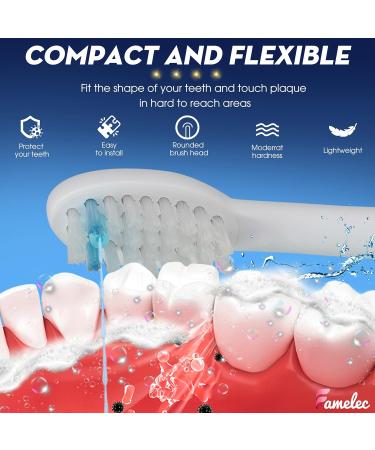 Waterpik Sonic Fusion 2.0 Replacement Flossing Electric Toothbrush Heads - SF-03 SF-04 Compatible with Water Flosser Combo - 8 Pack Mix Colors - Buy Online on GoSupps.com