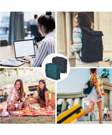 AMIJOUX 2 PCS Sanitary Napkin Storage Bags - Portable Menstrual Pad & Tampon Organizer for Women & Teens - Buy Online on GoSupps.com