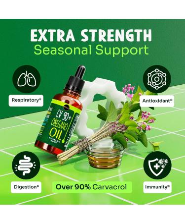 MAJU Oregano Oil Drops - Potent 90%+ Carvacrol (2 fl Oz) Wild Mediterranean Essential Oil of Oregano Liquid Aceite de Oregano Immune and Seasonal Support 2 Fl Oz (Pack of 1) - Buy Online on GoSupps.com