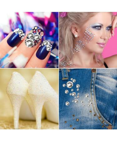 Jollin SS5 Rhinestones - Flat Back Glass Crystal Adhesive Gems - 2880pcs for Crafting & DIY Projects - Buy Online on GoSupps.com