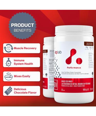 ATP LAB - Grass Fed Whey Protein Powder 900g (Chocolate Flavour) - Whey Protein Powder - Whey Protein Concentrate - Immune Recovery Muscle Growth Dark Chocolate 23 Servings (Pack of 1) - Buy Online on GoSupps.com