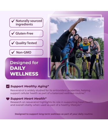 Resveratrol with Grape Seed + Quercetin Berberine + Milk Thistle Powerful Anti-Aging (150-day Supply (Pack of 1)) - Buy Online on GoSupps.com