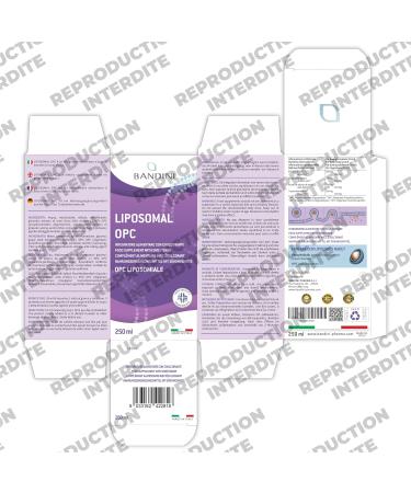  BANDINI Bandini OPC Liposomal Liquid 250ml - Grape Seed Extract 95% OPC (200mg per dose) - Optimal absorption with technology - Buy Online on GoSupps.com