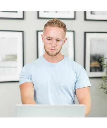 Switzerland Blue Light Blocking Glasses | Round Clear Frame TR1832-12 | Gaming & Computer Accessories for Men & Women - Buy Online on GoSupps.com