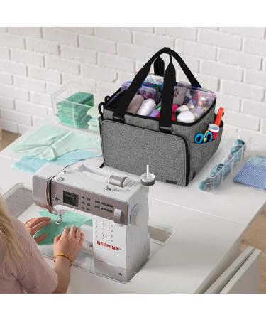 YARWO Sewing Accessories Organizer - Craft Storage Tote Bag in Gray - Buy Online on GoSupps.com