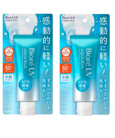 Biore UV Aqua Rich Watery Essence Sunscreen Sun Cream SPF50+ PA++++ 70g Sun Protection Made in Japan Pack of 2. - Buy Online on GoSupps.com